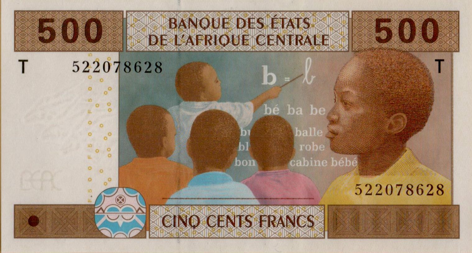 Congo (C.A.S) 500 2002 UNC P-106T/c